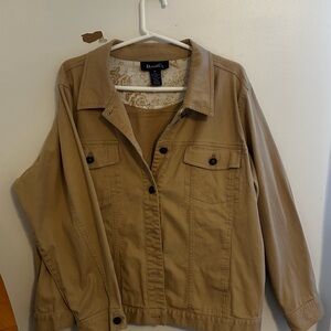 Denim and Co Tan Women's Jacket 1X